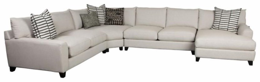 Jonathan Louis Harlow 939842521 Sectional Sofa with Accent Pillows